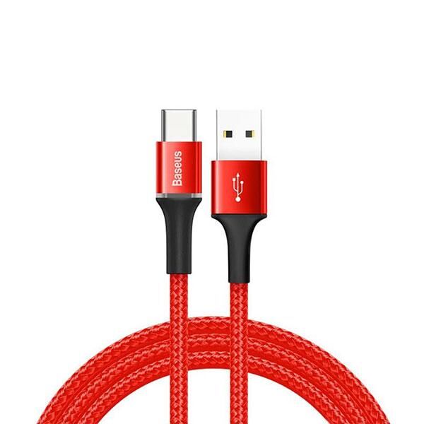 Кабель Baseus Halo Data Cable USB For Type-C 2A 3m CATGH-E09 (Red/Красный) 