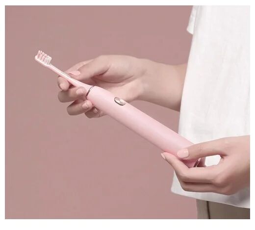 Электрическая зубная щетка Soocas Sonic Electric Toothbrush X3U RU (3 насадки и футляр), розовый - 8
