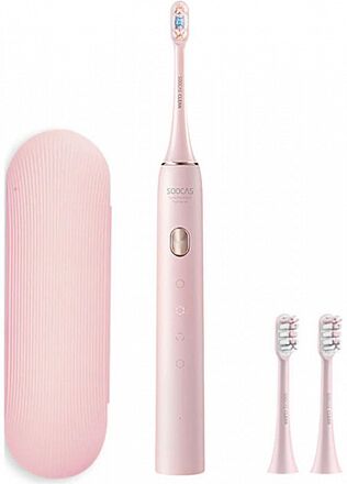 Электрическая зубная щетка Soocas Sonic Electric Toothbrush X3U RU (3 насадки и футляр), розовый - 1