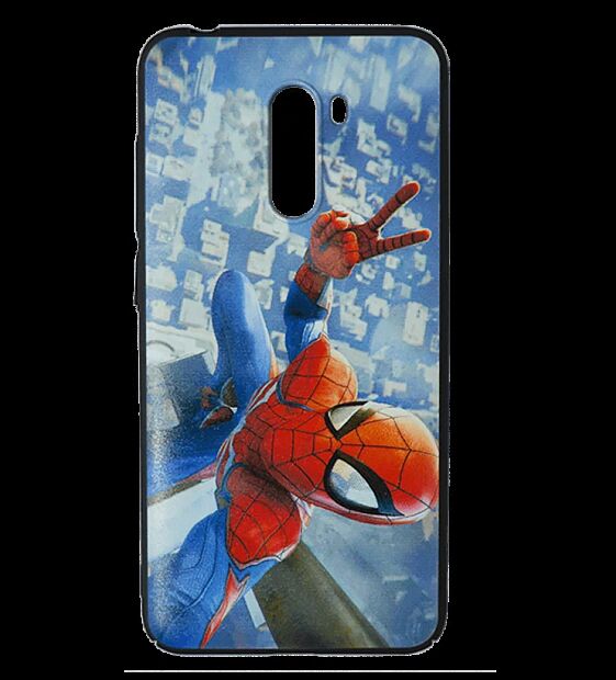 Защитный чехол для Pocophone F1 Spider-Man (Black/Черный) : отзывы и обзоры - 6