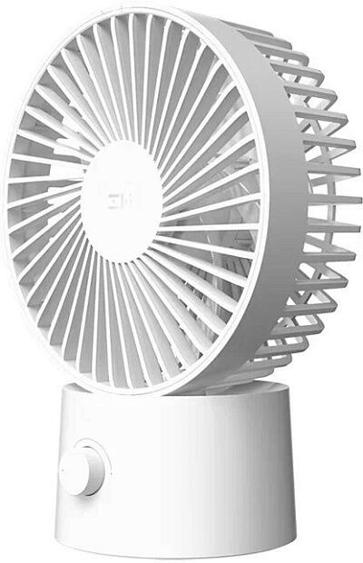 Портативный вентилятор ZMI AF218 (5000 mAh, c регулиров. скор. и режимом автоповорота) (White) RU - 3