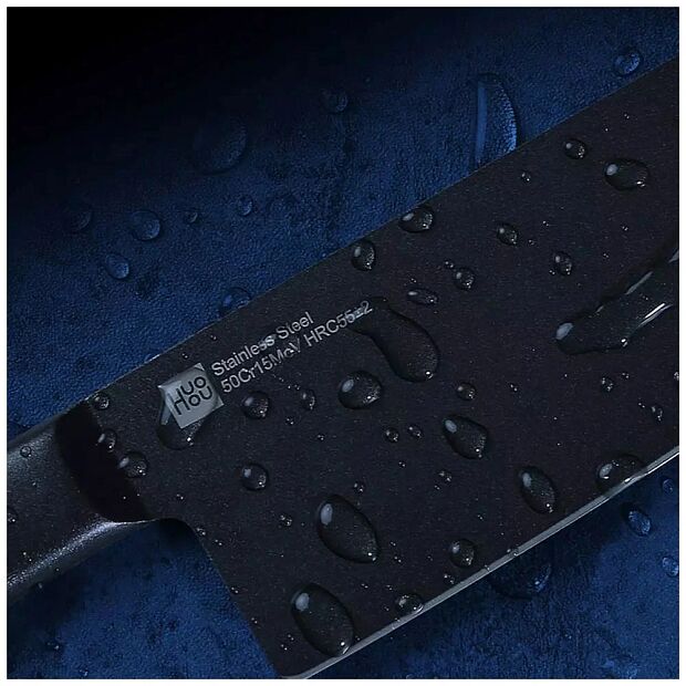Набор ножей HuoHou Heat Cool Black (4 ножа  подставка) (HU0076) (Black) EU - 10