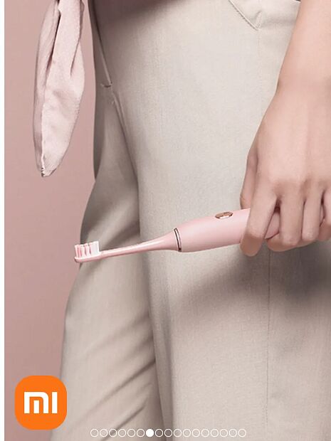 Электрическая зубная щетка Soocas Sonic Electric Toothbrush X3U RU (3 насадки и футляр), розовый - 3