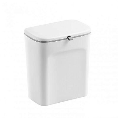 Подвесное мусорное ведро для кухни Six Percent Slider Wall-Mounted Trash Bucket 9L (White)