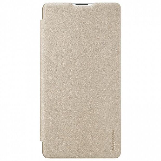 Чехол для Xiaomi Mi Mix 2S Nillkin Sparkle Leather Case (Gold/Золотой) - 6