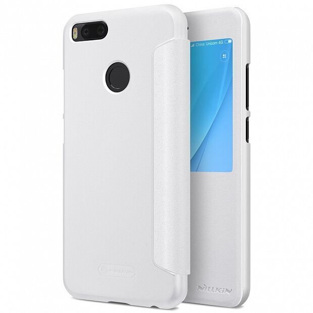Чехол для Xiaomi Mi A1/5X Nillkin Sparkle Leather Case (White/Белый) 