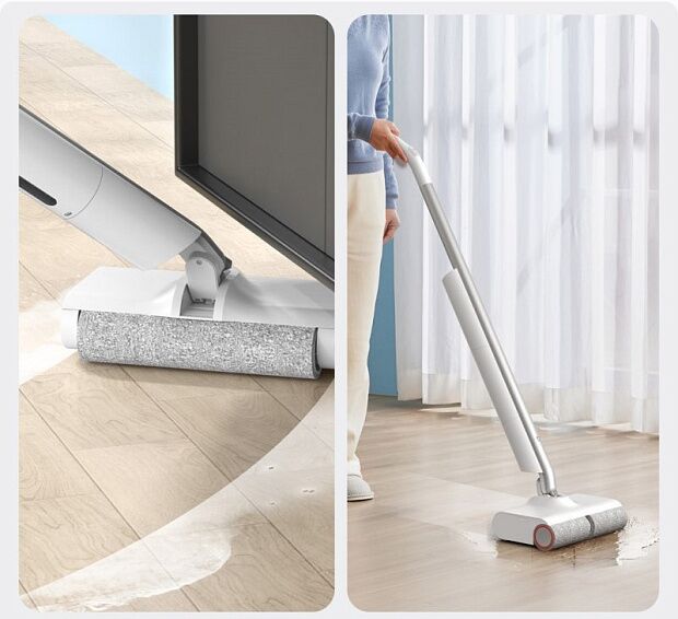 Беспроводная электрошвабра Mijia Wireless Floor Sweeping Machine (MJXCYTJ) (White) - 5