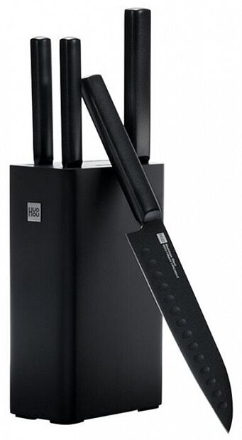 Набор ножей HuoHou Heat Cool Black (4 ножа  подставка) (HU0076) (Black) EU - 1