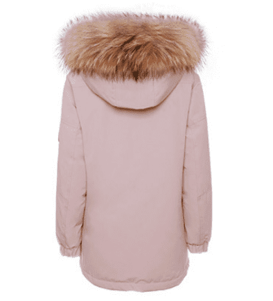 Куртка GoldFarm High Vatican Fur Collar Infrared Thermal Down Jacket (Pink/Розовый) - 2