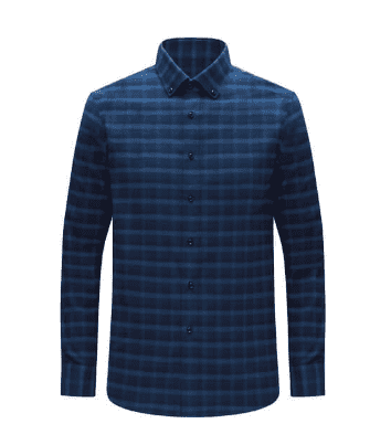 Рубашка с длинным рукавом Sunshinejob Sanding Large Grid IT Shirt (Dark Blue/Темно-Синий) 