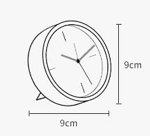 Настенные часы Yuihome Decor Simple And Silent Metal Alarm Clock (Black/Черный) - 2