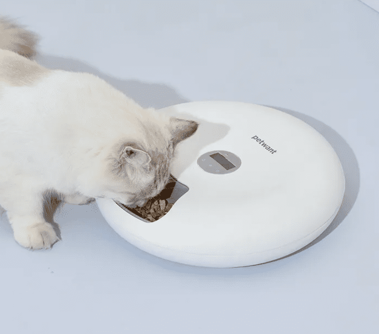 Дизайн автоматической кормушки для животных Petwant F6 Smart Pet Feeder
