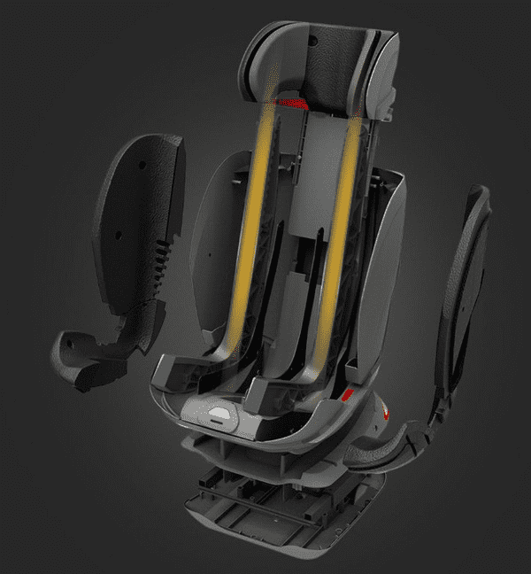 Конструкция автомобильного кресла для детей Xiaomi Qborn Child Safety Seat Style