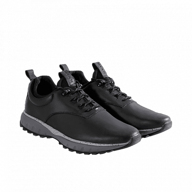 Кроссовки Qimian Cushioning Outdoor Casual Leather Men's Shoes 41 (Black/Черный) 
