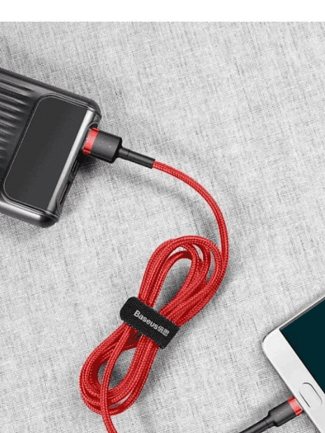 Кабель Baseus Cafule Cable USB For Micro 2.4A 1m CAMKLF-B09 (Red/Красный) - 3
